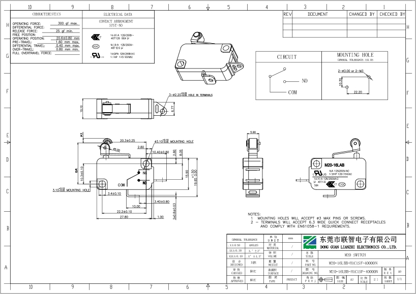 M20-16LBB-H1C1SF-40000N
