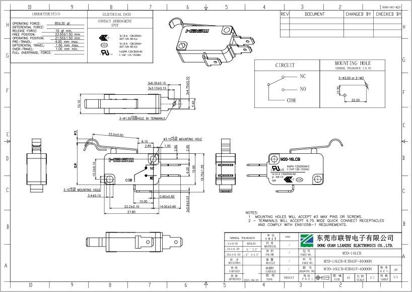 M20-16LCB-K3BASF-40000N