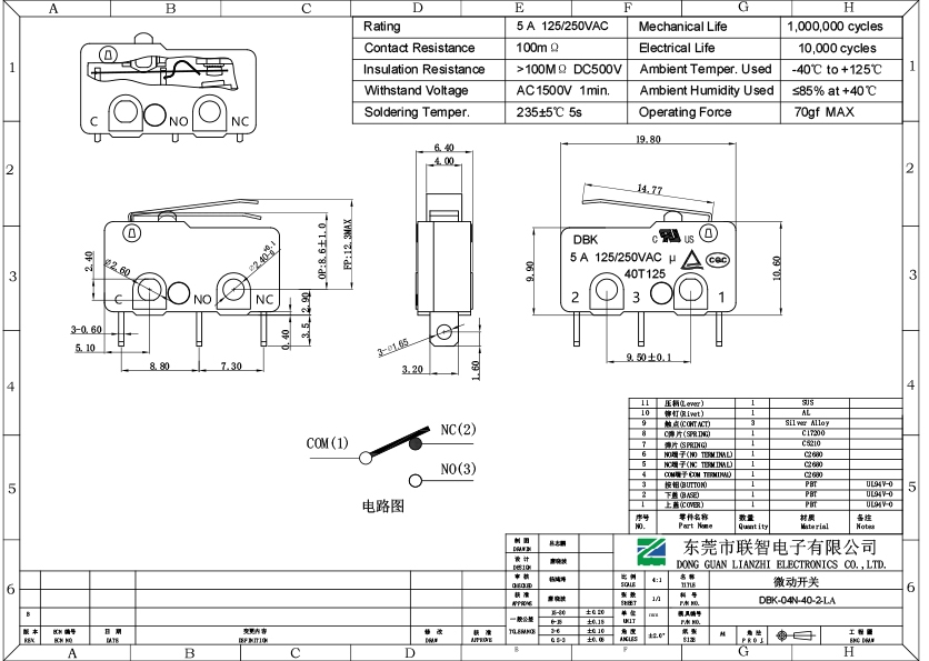 DBK-04N-40-2-LA